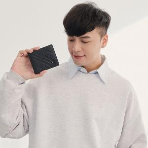 MANDE RHODE - 曼德羅德 - 真皮訂製斜格紋短夾 - 86347-1