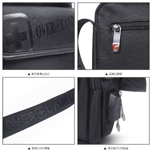 OVERLAND - 美式十字軍 - LOGO浮印掀蓋造型斜背包(小/S) - 5707