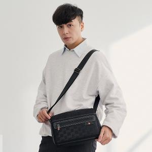 OVERLAND - 美式十字軍 - 格紋車線造型斜背包(中/M) - 2704