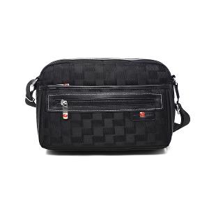 OVERLAND - 美式十字軍 - 格紋車線造型斜背包(中/M) - 2704