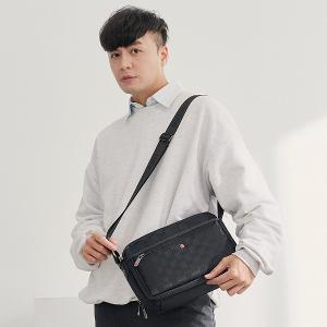 OVERLAND - 美式十字軍 - 格紋拼接斜背包(大/L) - 5089