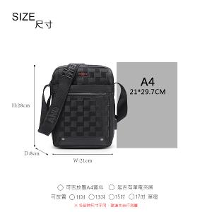 OVERLAND - 美式十字軍 - 直立格紋多層斜背包 - 5628