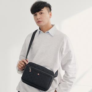 OVERLAND - 美式十字軍 - 格紋拼接斜背包(小/S) - 5086