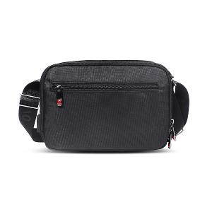 OVERLAND - 美式十字軍 - LOGO浮印格紋拼接斜背包(小/S) - 5709