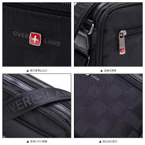 OVERLAND - 美式十字軍 - 格紋拼接斜背包(大/L) - 5089