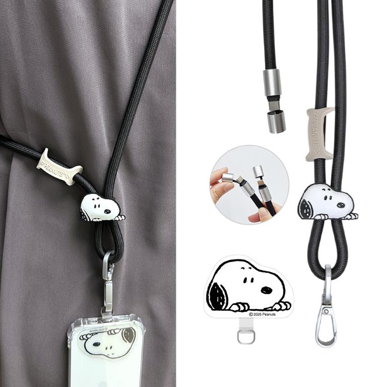 【正版授權】SNOOPY史努比 PD 65W 急速充電手機掛繩 附造型夾片