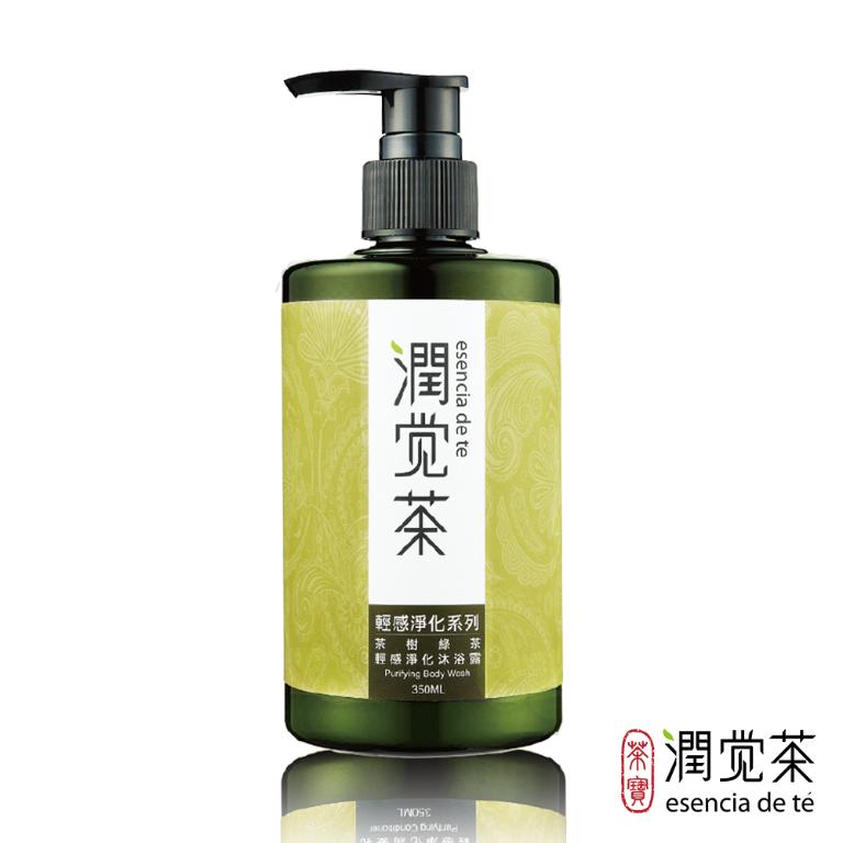 潤覺茶 茶樹綠茶輕感淨化茶籽沐浴露 350ml