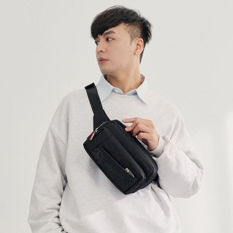 OVERLAND - 美式十字軍 - LOGO浮印方型腰包/胸背包/斜背包 - 5723