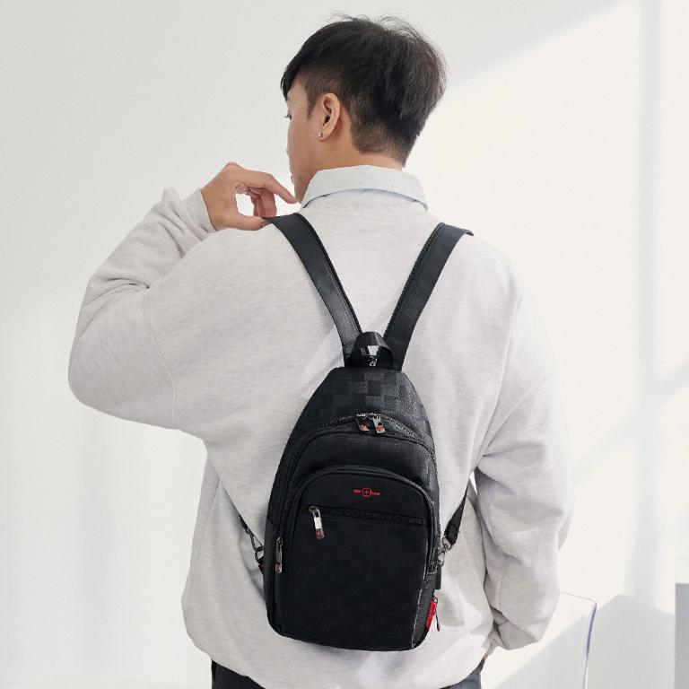 OVERLAND - 美式十字軍 - 格紋個性造型機能胸背包/後背包 - 53961