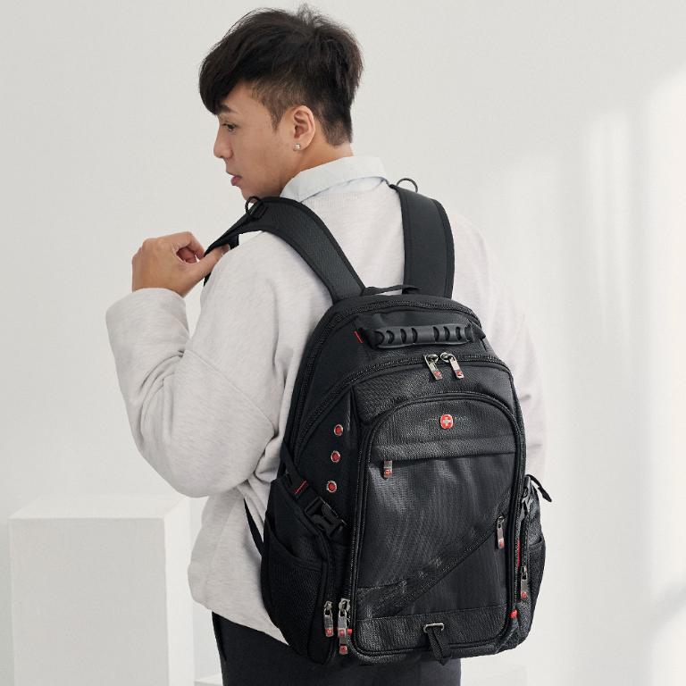 OVERLAND - 美式十字軍 - 素面造型機能筆電大容量後背包 - 29361