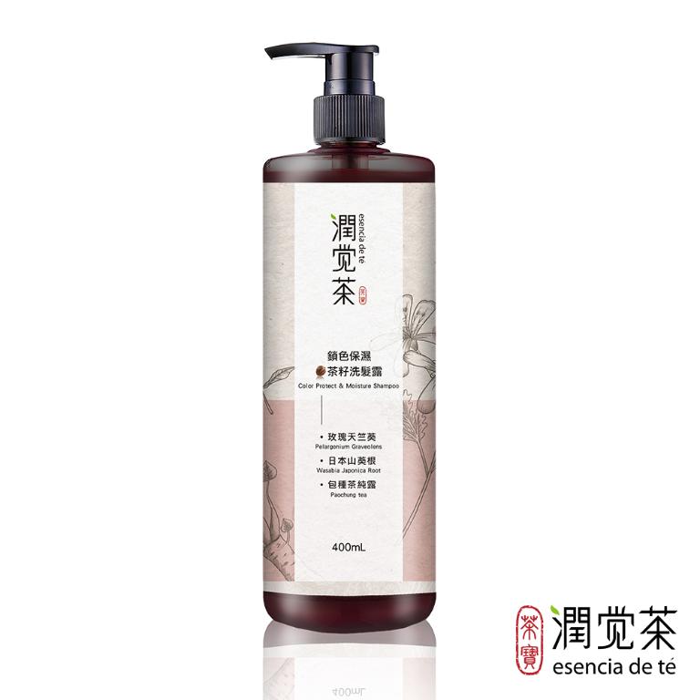 潤覺茶 鎖色保濕茶籽洗髮露 400ml