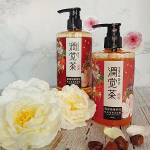 潤覺茶 桃花柔潤茶籽洗髮露 350ml