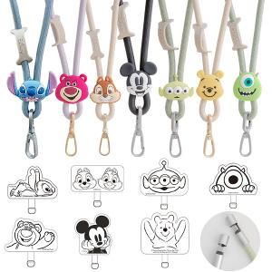 【正版授權】Disney 迪士尼  65W 急速充電手機掛繩傳輸線 Type-C to Type-C 二合一