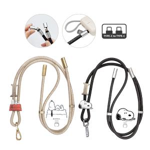 【正版授權】SNOOPY史努比 PD 65W 急速充電手機掛繩 附造型夾片