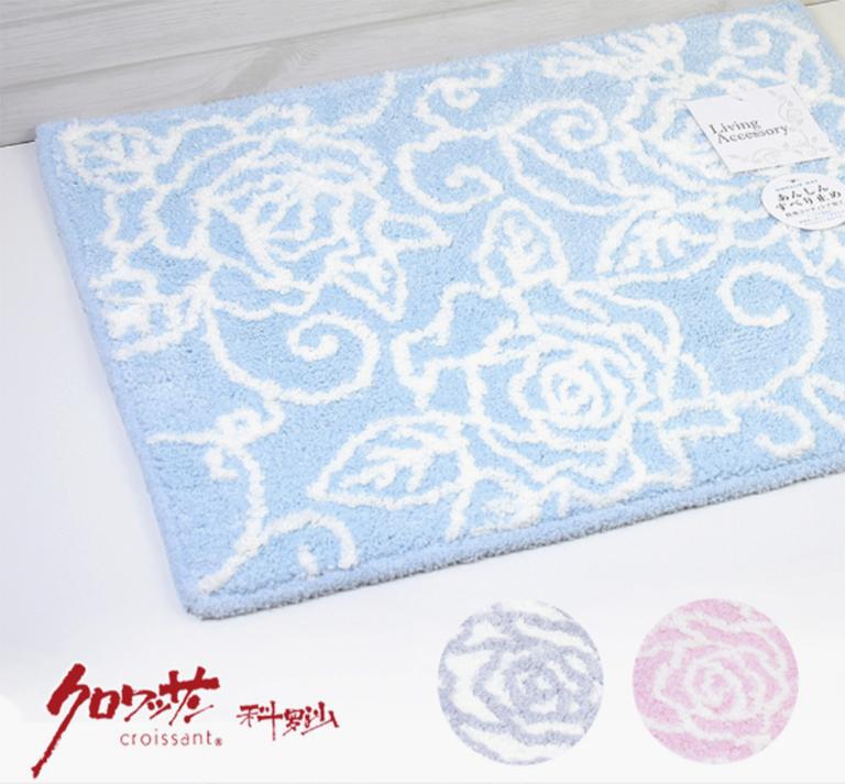 玫瑰踏墊 45*60CM