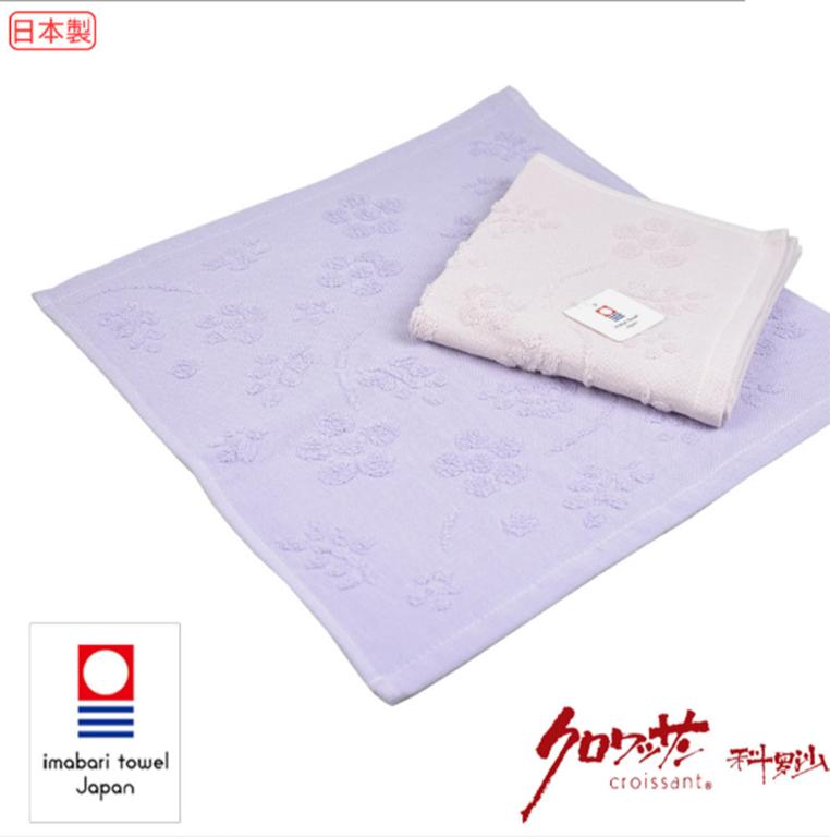 今治棉紗無撚梅方巾 34x35公分