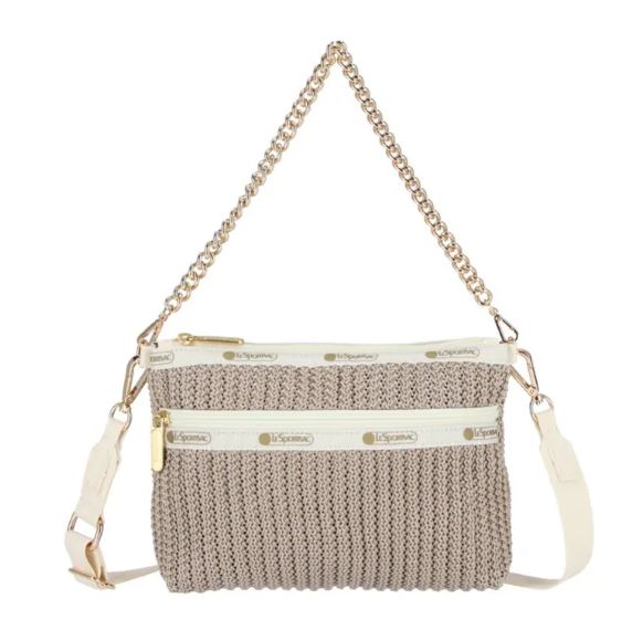 CHAIN CROCHET CLUTCH 鏈袋編織斜背迷你小包 - 裸紋編織