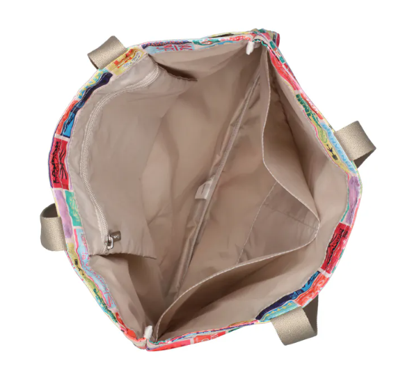 大型肩背托特包  - 旅行印記