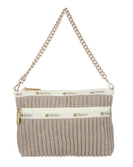 CHAIN CROCHET CLUTCH 鏈袋編織斜背迷你小包 - 裸紋編織