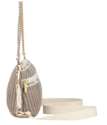 CHAIN CROCHET CLUTCH 鏈袋編織斜背迷你小包 - 裸紋編織