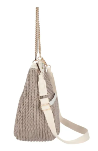 CHAIN CROCHET N/S HOBO 鏈袋編織兩用包 - 裸紋編織