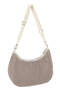 CHAIN CROCHET N/S HOBO 鏈袋編織兩用包 - 裸紋編織