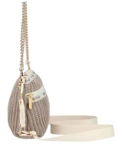 CHAIN CROCHET CLUTCH 鏈袋編織斜背迷你小包 - 裸紋編織