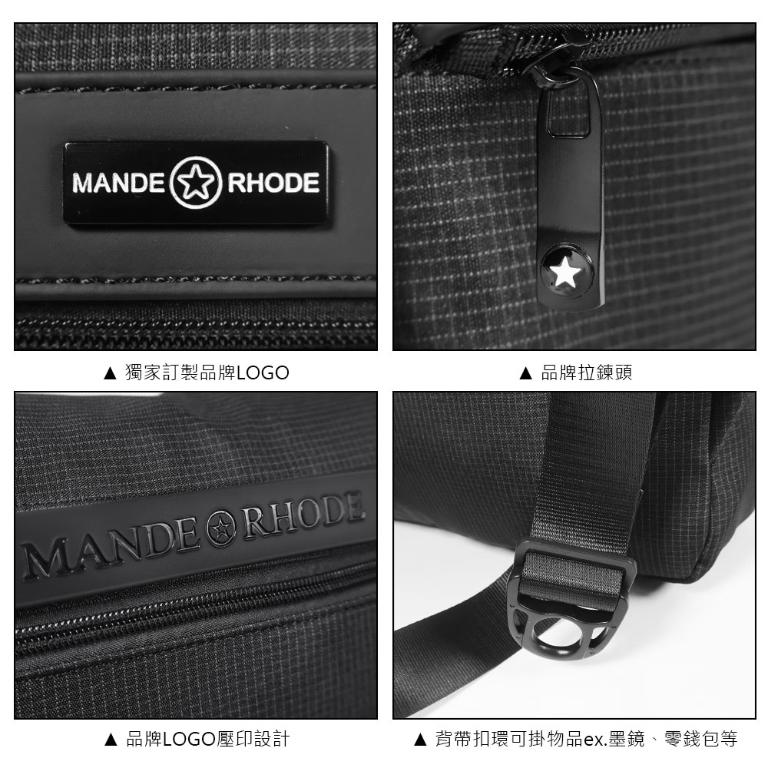 MANDE RHODE - 曼德羅德 - 格紋插扣掀蓋斜背包 - A5888K