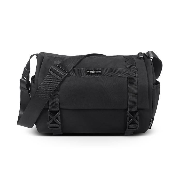 MANDE RHODE - 曼德羅德 - 素面大容量插扣造型郵差包(大/L) - A5890K