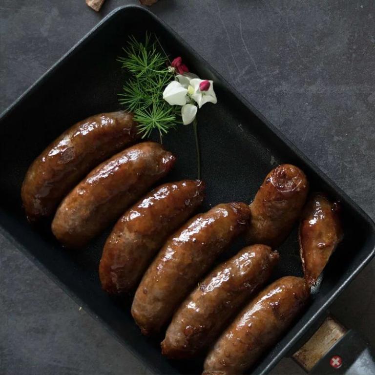 【大野山雞】山野豚 黑豬香腸（蒜味、高粱） | 300g