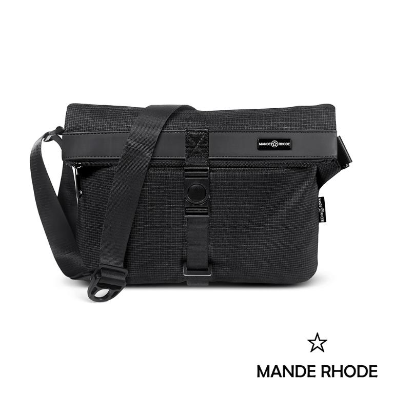 MANDE RHODE - 曼德羅德 - 格紋插扣掀蓋斜背包 - A5888K