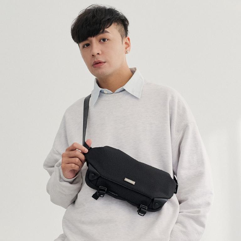 MANDE RHODE - 曼德羅德 - 格紋蓋釦造型斜背包 - A5899K