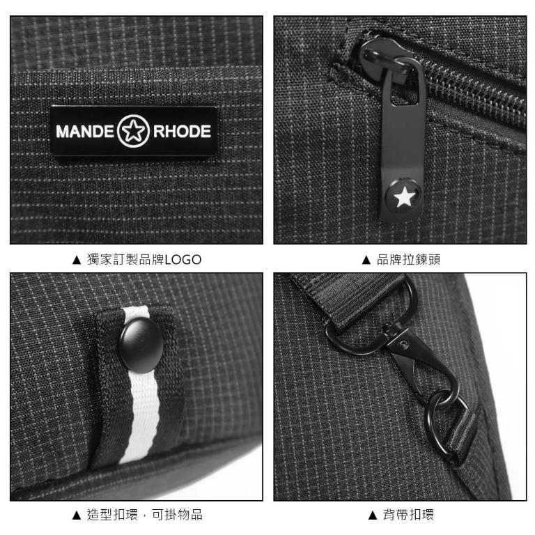 MANDE RHODE - 曼德羅德 - 格紋單肩胸背包 - A5896K