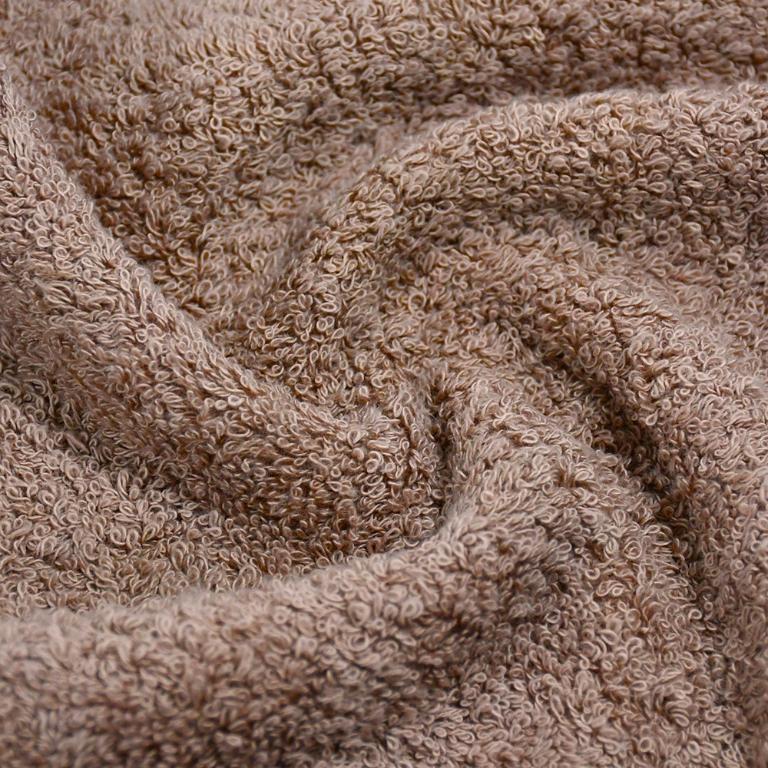 摩力諾有機棉超柔緞條方毛浴巾組-米色