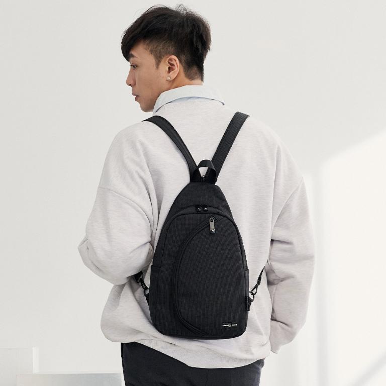 MANDE RHODE - 曼德羅德 - 格紋單肩後背兩用包 - A5897K