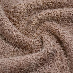 摩力諾有機棉超柔緞條方毛浴巾組-米色