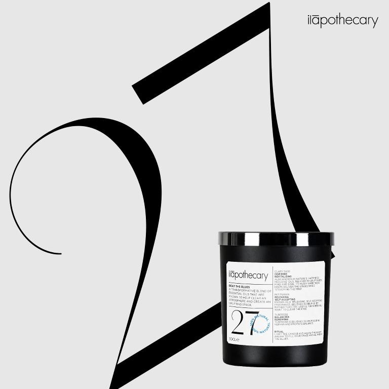 ilāpothecary英草社 No.27 藍鬱晚香精油蠟燭 300g