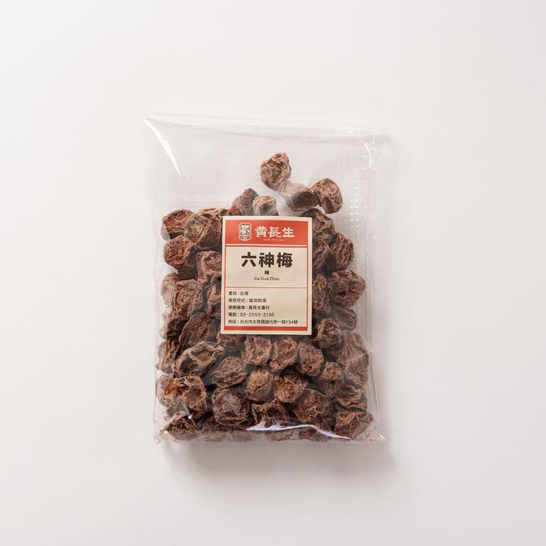【黃長生】果乾品質嚴選-六神梅 300G*1包