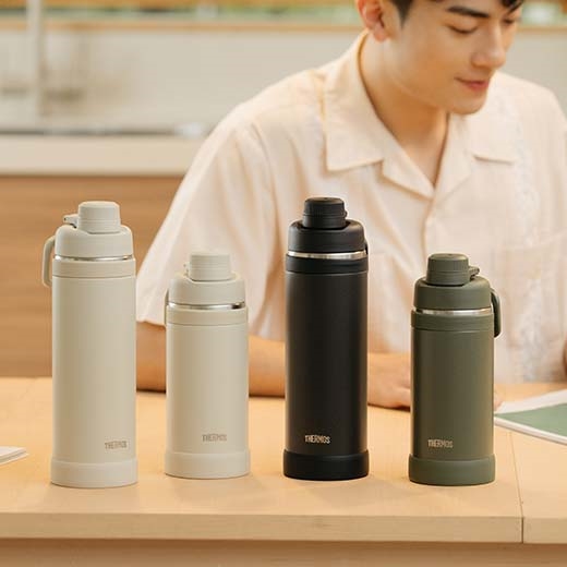 THERMOS真空保溫杯_FJU系列1000ML(FJU-1000-BK)曜石黑