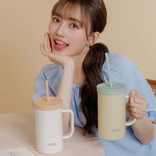 THERMOS真空吸管保溫杯_TKHA系列720ML(TKHA-720-Y)黃色