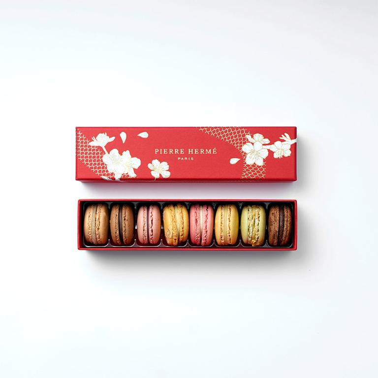【限量預購】【Pierre Hermé】花開富貴8入馬卡龍禮盒(贈品牌提袋)