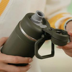 THERMOS真空保溫杯_FJU系列1000ML(FJU-1000-BK)曜石黑