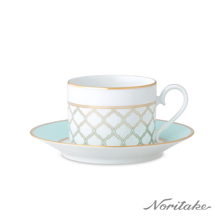 Noritake 永恆宮殿 咖啡單客杯(薄荷綠)(原廠精裝禮盒)