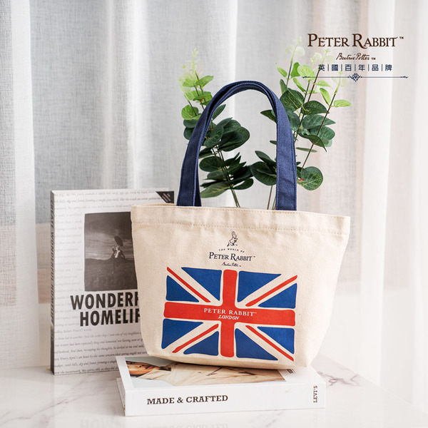 PETER RABBIT 比得兔國國旗帆布購物袋 + 零錢包組合