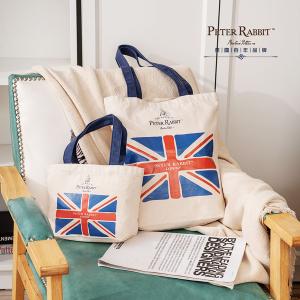 PETER RABBIT 比得兔國國旗帆布購物袋 + 零錢包組合