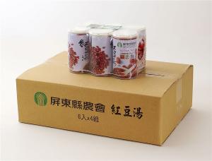 【屏東縣農會】屏農紅豆湯(6入收縮膜裝x4組)