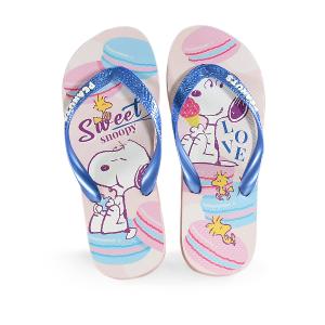 SNOOPY史努比 夾腳拖鞋-馬卡龍
