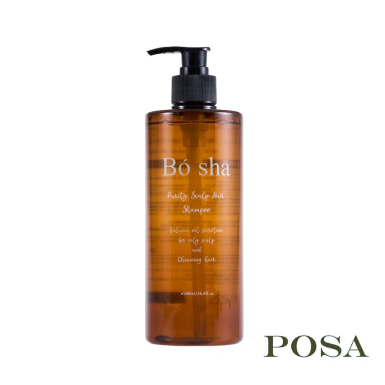 POSA｜Bó Shā 潔淨控油涼感洗髮露500ml 配方升級版 超油性或細軟髮適用