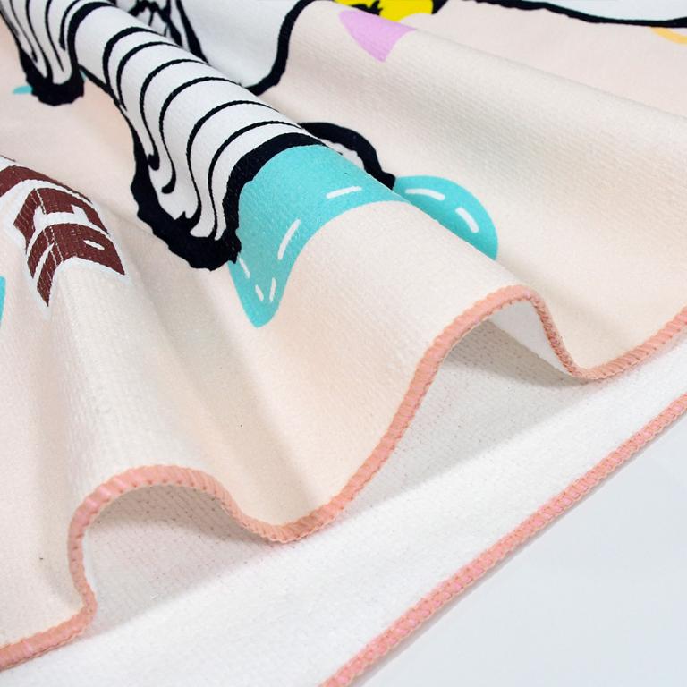 SNOOPY史努比 超細纖維印花大浴巾-開飯囉