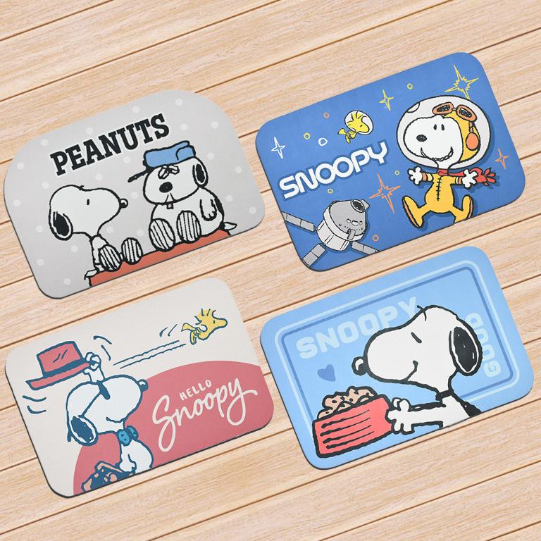 SNOOPY史努比 超吸水薄型止滑墊-哈囉史努比